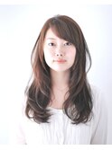顔まわりレイヤーワンカールロング【恵比寿KIMIDORI】