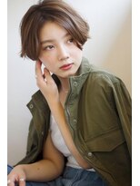 マリアバイアフロート(Maria by AFLOAT) 【添田】似合わせカットエアリーショート前下がり斜めバング