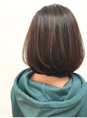 ▼おさまりの良いボブ×ブランジュカラー