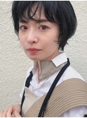 【人気】オトナ可愛い暗髪ショート