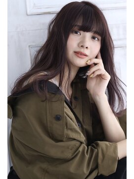 アールイーノウン 阿倍野区昭和町店(re; nown) ミディアムレイヤーカットストレートロングウルフカットベージュ