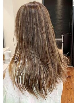 ネックス 表参道本店(nex) nex表参道 海外風 大人ハイライト ベージュ 白髪