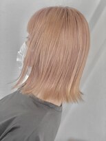 リシェイル(RICHAIR)&nbsp;コーラルオレンジ×外ハネミディ