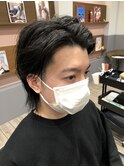 メンズウルフカット