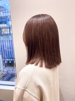 髪質改善トリートメント　暖色カラー　艶髪