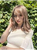 大人前髪×小顔ミディアムレイヤー♪