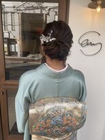 エン(enn)&nbsp;着物に似合うヘアセット♪