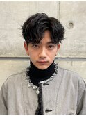 無造作センターパート