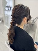 アレンジ編み下ろしスタイル♪