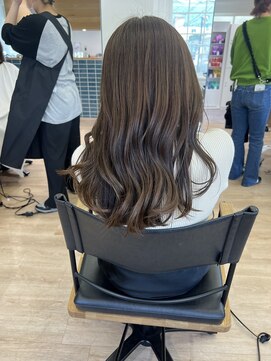 オーシャン(Ocean) 【OceanHair&Life田中愛梨】ブリーチなし夏のアッシュベージュ