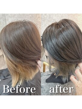 ファン 竹ノ塚店(F.U.N) 白髪ぼかし(インナーカラー)白髪キレイにマイナス10歳