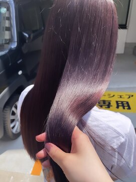 ヘアーメイクオズ(hair make O/S) |mizuho|ボルドーカラーワインレッド髪質改善うる艶髪