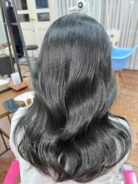 アンメリーアン(Ann merry ann) 20代30代大人美人小顔ブリーチなし韓国ヘアアッシュブラック