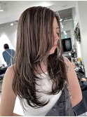 レイヤーカット×ハイライト