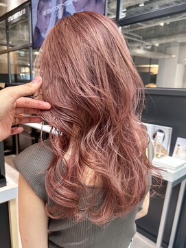 アルバム 銀座(ALBUM GINZA) 秋色ピンクヘアーピンクグレープフルーツ透明感カラー_ba526521