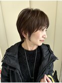 大人可愛い/小顔/天神ショート/30代/40代/50代