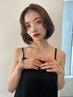 前髪、顔まわり髪質改善ストレート＋カット