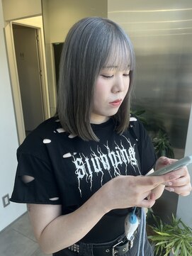 ゴウトゥデイシェアサロン 町田店(GO TODAY SHAiRE SALON) シルバーアッシュ×ボブ【町田】