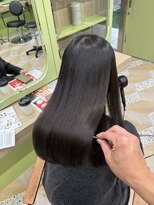 イオエ 西梅田(ioe)&nbsp;ブリーチなしカラー／髪質改善/ミルクティーベージュ/小顔へア