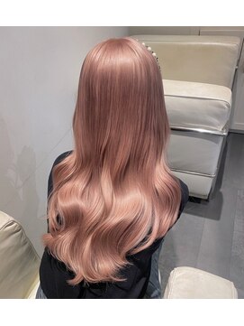 17175ラベンダーパープルホワイトピンクブリーチダブルカラー