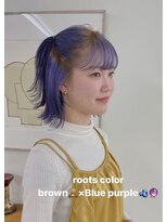 ウィットサークル(wit circle) ブルーパープルカラーにルーツデザインカラー