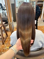 ルチア ヘア フィル 天王寺店(Lucia hair fill)&nbsp;ミディアム顔まわりレイヤーハッシュカット髪質改善天王寺阿倍野