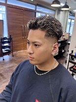 メンズ レオ 南森町店(men's LEO) リバースパーマ×ハイライト
