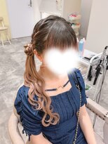 クラン 北新地店(Clan)&nbsp;お団子サイドポニー/北新地ヘアセット