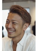 フェザーパーマ×サーフカール×刈り上げセンターパート