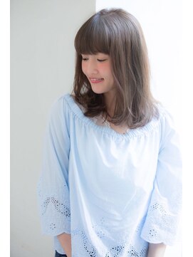 ジョエミバイアンアミ(joemi by Un ami) (joemi)ワイドバングくびれミディモーブカラーワンサイド(花野)