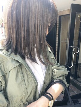 ワール(whirl.) ハイライト×切りっぱなしボブ☆