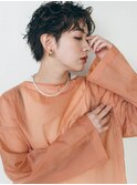 カーリークールショート／マロンベージュ