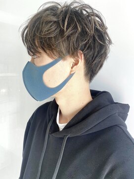 モリオフロムロンドン 原宿本店(morio from London) 【morio原宿】メンズショート　外国人風ハイライトカラー