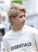 マッシュショートハイトーンカラーブリーチカラー札幌大通