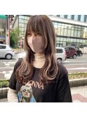 #プルエクステ #ウルフ #ベージュ #インナーカラー #松山