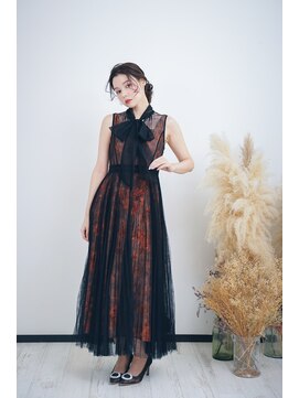 ヘアセット&メイク専門店 カスミ(Kasumi) D-110【レンタルドレス】FRAY I.D