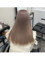 ダブルカラーブルーベージュカラーケアブリーチハイトーンカラー