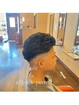 シェロヘア(cielo HAIR)&nbsp;フェード×オールバックパーマ