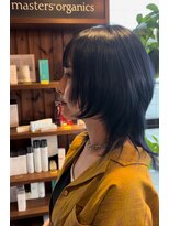 リドルヘアー 石井町店(Riddle HAIR) ダークブルーブルーブラックブリーチ