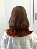 ☆オレンジベージュグラデーション☆