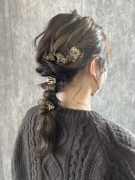 タイドヘアー 高槻店(TIDE HAIR) 編みおろしアレンジ