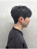 本格韓国ダウンパーマ/ダークアッシュマッシュ/ニュアンスパーマ