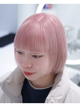 ハイブ 金沢(Hive) 10代20代ブリーチハイトーンペールピンク