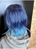 ネイビー×スカイブルー！