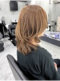 ★レイヤーカット イメチェン 美髪 ホワイトブロンド