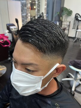 ヘアーメイク ロージー 北18条店(HAIR MAKE ROSY) 波巻きツイストスパイラルパーマツーブロック刈り上げ