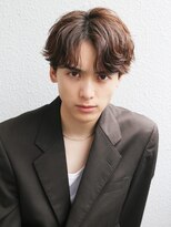 アフロート エル 大阪(AFLOAT L)&nbsp;センターパート/カルマパーマ/モテ髪/ナチュラルブラウン