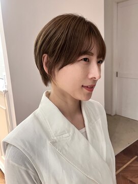 サラビューティーサイト 九大学研都市店(SARA Beauty Sight) 【林style】丸みショート/ミルクティベージュ