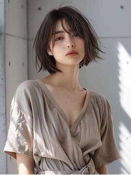 シキサロン 仙台(siki.salon) 仙台/髪質改善/ワイドバング☆ホワイトグレージュ☆ストレートc