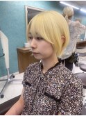 ブリーチ2回抜きっぱなしブロンドヘア